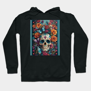 Dazzling Sugar Skull Art: Day of the Dead Delight Hoodie